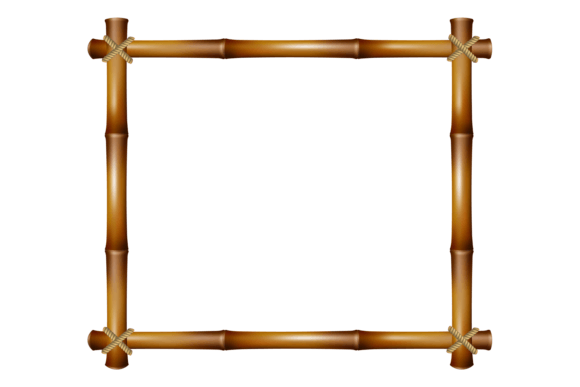 Bamboo Dry Stick Frame: A Decorative Recta for Natural Design