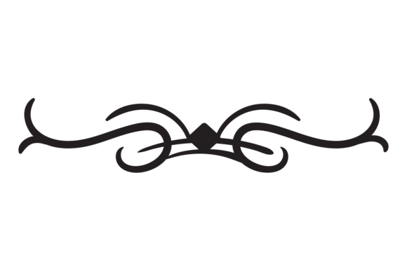 Decorative Page Divider: Black Line Curv