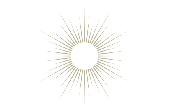 Decorative Sun Beam Logo: Capturing Golden Light R