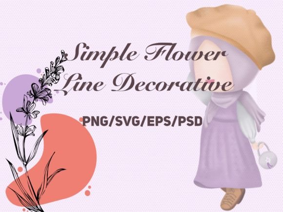 Elevate Your Projects with Floral Line Decorative