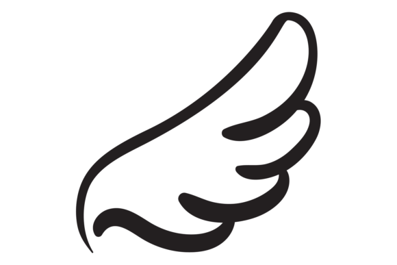 Feather Wing Decorative Logo: A Symbol of Lightness and Grace