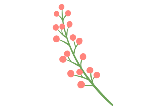 Floral Print Decorative Element: Botanic for Your Brand