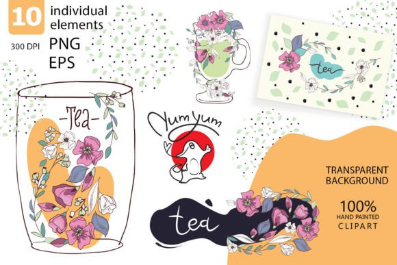 Flower Tea in Decorative Style: A Premium Display Typeface