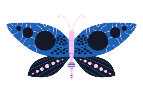 The Moody Elegance of Dark Butterfly: Decorative Moth Print