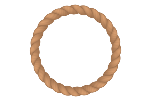 The Rustic Appeal of Decorative Rope Frame. Cord Circle. Jute